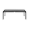 Armen Living Cuffay 4 Piece Outdoor Patio Furniture Set in Black Aluminum and Rope with Gray Cushions 840254332447 - alternate 2